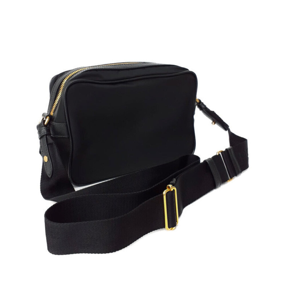 Prada Tessuto Crossbody messenger bag saffiano leather Black - Picture 2 of 9